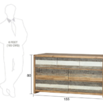 Blue City Decor Mexico Essence Solid Wood Cabinet - Image 9