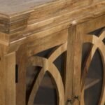 Blue City Decor Natural Archline Solid Wood Sideboard - Image 3