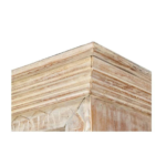 Blue City Decor Oasis Crest Carved Mango Wood Bookshelf - Image 4