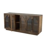 Blue City Decor GlassFrame Mango Solid Wood Cabinet - Image 5
