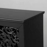 Blue City Decor Floral Dynasty Hand-Carved Wood Cabinet - Image 12