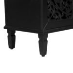 Blue City Decor Floral Dynasty Hand-Carved Wood Cabinet - Image 9