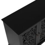 Blue City Decor Floral Dynasty Hand-Carved Wood Cabinet - Image 10