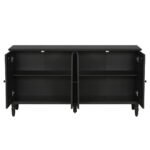 Blue City Decor Floral Dynasty Hand-Carved Wood Cabinet - Image 5