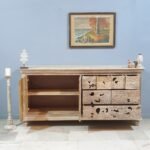 Blue City Decor Floral Crest Premium Wood Sideboard - Image 3