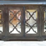 Blue City Decor Arched Reflections Solid Wood Cabinet - Image 9