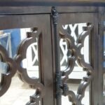 Blue City Decor Arched Reflections Solid Wood Cabinet - Image 7