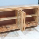 Blue City Decor Natural Crest Arched Glass Sideboard - Image 8