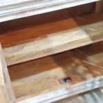 Blue City Decor Arched Heritage Glass Solid Wood Sideboard - Image 7