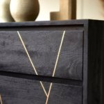 Blue City Decor Clapham Noir Solid Wood Chest of Drawers - Image 3