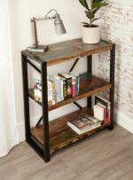 Blue City Decor Industrial Aspen Solid Wood Bookshelf - Image 5