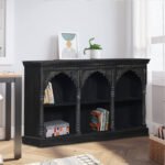 Buy Blue City Decor Mehrab Heritage Mango Wood Display Unit | Bookshelf | Wooden Bookshelf | Living Room Furniture | Dining Room Furniture | Wooden Crockery Unit | Crockery Unit | Display Unit | Wooden Display Unit | Blue City Decor