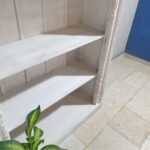 Blue City Decor Grande Mehrab Hand-Carved Wood Bookshelf - Image 3