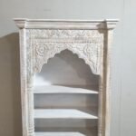 Blue City Decor Mehrab Crest Hand-Carved Wooden Bookshelf - Image 9