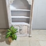 Blue City Decor Mehrab Crest Hand-Carved Wooden Bookshelf - Image 8