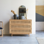 Buy Blue City Decor CaneCraft Natural Wooden Chest of Drawers | Chest of Drawers | Wooden Chest of Drawers | Bedroom Furniture | Living Room Furniture | Solid Wood Furniture | Blue City Decor