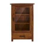Buy Blue City Decor Honeycrest Glazed Wood Bookcase | Bookshelf | Wooden Bookshelf | Living Room Furniture | Dining Room Furniture | Wooden Crockery Unit | Crockery Unit | Display Unit | Wooden Display Unit | Blue City Decor