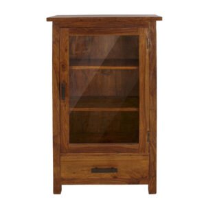 Buy Blue City Decor Honeycrest Glazed Wood Bookcase | Bookshelf | Wooden Bookshelf | Living Room Furniture | Dining Room Furniture | Wooden Crockery Unit | Crockery Unit | Display Unit | Wooden Display Unit | Blue City Decor