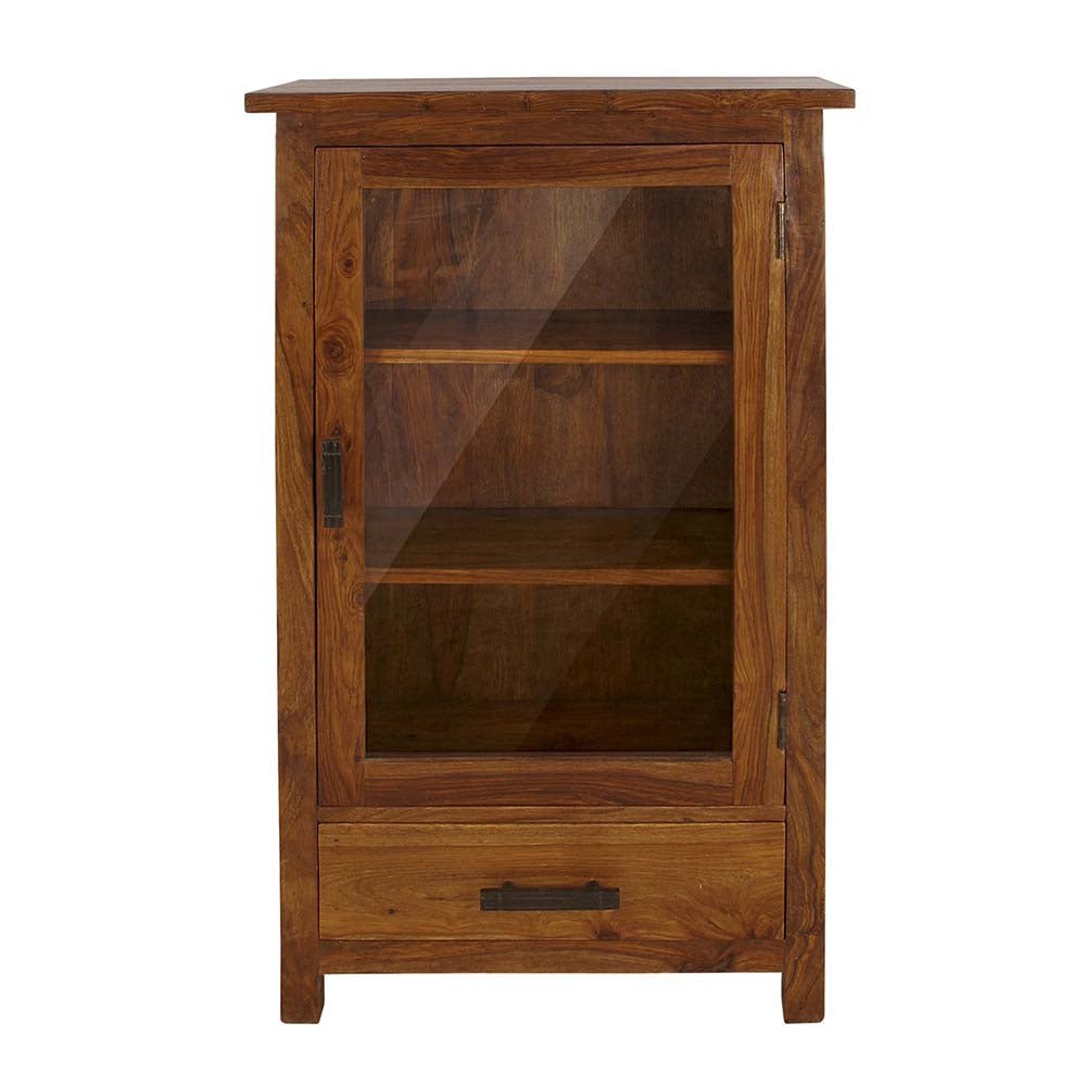 Buy Blue City Decor Honeycrest Glazed Wood Bookcase | Bookshelf | Wooden Bookshelf | Living Room Furniture | Dining Room Furniture | Wooden Crockery Unit | Crockery Unit | Display Unit | Wooden Display Unit | Blue City Decor