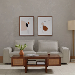 Buy Blue City Decor Mango Weave Coffee Table with Storage | Coffee Table | Wooden Coffee Table | Living Room Furniture | Solid Wood Furniture | Blue City Decor