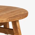 Blue City Decor Natural Classic Wooden Coffee Table - Image 4