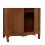 Blue City Decor Honey Glow Mango Wood Wardrobe - Image 6