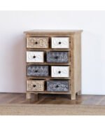 Blue City Decor Artisan Carved Solid Wood Chest of Drawers - Image 2