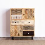 Buy Blue City Decor Vintage Carved Artisan Chest | Chest of Drawers | Wooden Chest of Drawers | Bedroom Furniture | Living Room Furniture | Solid Wood Furniture | Blue City Decor