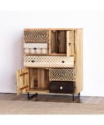 Blue City Decor Vintage Carved Artisan Chest - Image 4