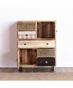 Blue City Decor Vintage Carved Artisan Chest - Image 2