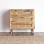 Buy Blue City Decor Rattan Luxe Wooden Chest of Drawers | Chest of Drawers | Wooden Chest of Drawers | Bedroom Furniture | Living Room Furniture | Solid Wood Furniture | Blue City Decor