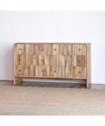 Blue City Decor Hand-Carved Ribbed Mango Wood Dresser - Image 2