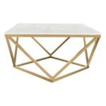 Blue City Decor Golden Atelier Marble-Top Coffee Table - Image 2