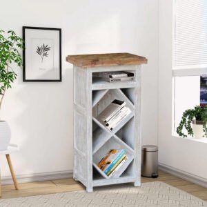 Buy Blue City Decor Royal Hand-Carved Wooden Bookshelf | Bookshelf | Wooden Bookshelf | Living Room Furniture | Dining Room Furniture | Wooden Crockery Unit | Crockery Unit | Display Unit | Wooden Display Unit | Blue City Decor