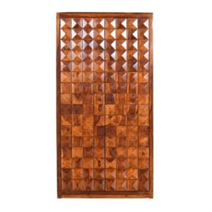 Buy Blue City Decor Sheesham Royale Diamond Almirah | Wardrobe | Wooden Wardrobe | Almirah | Wooden Almirah | Bedroom Furniture | Solid Wood Furniture | Blue City Decor