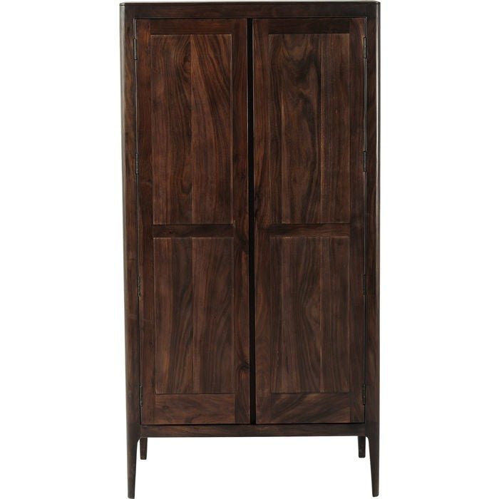 Buy Blue City Decor Walnut Streamline Solid Wood Wardrobe | Wardrobe | Wooden Wardrobe | Almirah | Wooden Almirah | Bedroom Furniture | Solid Wood Furniture | Blue City Decor