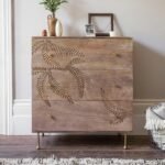 Buy Blue City Decor Hand-Carved Classic Wooden 3-Drawer Chest | Chest of Drawers | Wooden Chest of Drawers | Bedroom Furniture | Living Room Furniture | Solid Wood Furniture | Blue City Decor