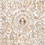 Blue City Decor Natural Jodhpur Carved Wooden Almirah - Image 6