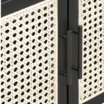 Blue City Decor Rattan Luxe Solid Wood TV Console - Image 3