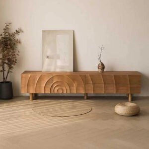 Buy Blue City Decor Mango Royale Hand-Carved TV Cabinet | Bookshelf | Wooden Bookshelf | Living Room Furniture | Dining Room Furniture | Wooden Crockery Unit | Crockery Unit | Display Unit | Wooden Display Unit | Blue City Decor