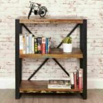Buy Blue City Decor Industrial Aspen Solid Wood Bookshelf | Bookshelf | Wooden Bookshelf | Living Room Furniture | Dining Room Furniture | Wooden Crockery Unit | Crockery Unit | Display Unit | Wooden Display Unit | Blue City Decor