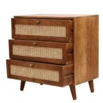 Blue City Decor Rattan Weave Mango Wood Chest - Image 2