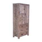 Blue City Decor Heritage Rustica Solid Wood Cupboard - Image 3