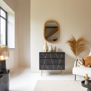 Buy Blue City Decor Clapham Noir Solid Wood Chest of Drawers | Chest of Drawers | Wooden Chest of Drawers | Bedroom Furniture | Living Room Furniture | Solid Wood Furniture | Blue City Decor