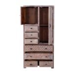 Blue City Decor Heritage Rustica Solid Wood Cupboard - Image 4