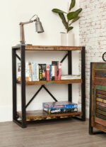 Blue City Decor Industrial Aspen Solid Wood Bookshelf - Image 4