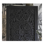 Blue City Decor Artisan Heritage Carved Wood Wardrobe - Image 2