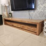 Buy Blue City Decor Traditional Crest Wooden TV Cabinet | Bookshelf | Wooden Bookshelf | Living Room Furniture | Dining Room Furniture | Wooden Crockery Unit | Crockery Unit | Display Unit | Wooden Display Unit | Blue City Decor