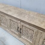 Blue City Decor Heritage Carved 4-Door TV Console - Image 12