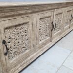 Blue City Decor Heritage Carved 4-Door TV Console - Image 11